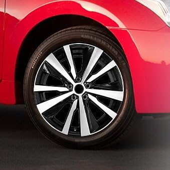 19 inch Machined Black 19x8 inch wheels D7377