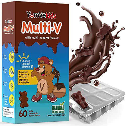 60 Count Kids Multivitamin Chewable Chocolate Bears E213