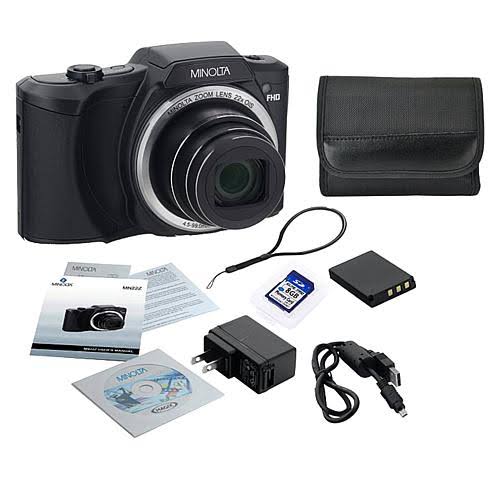 20.0-Megapixel 1080p Full HD Wi-Fi Digital Camera with 22x Zoom (Black) L13314