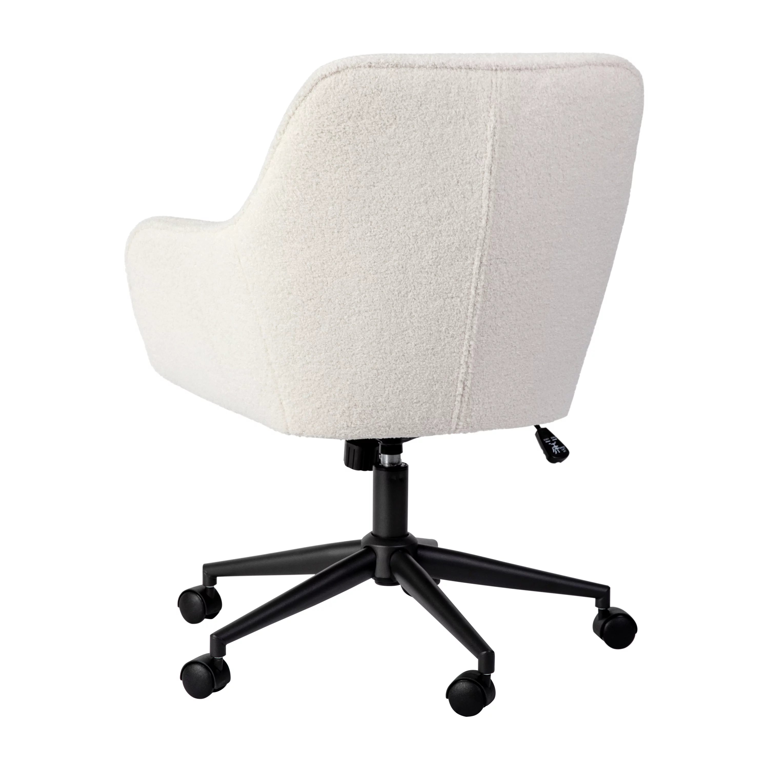 White Upholstered Office Chair D600469