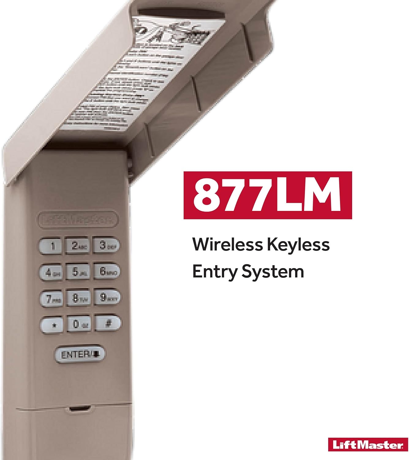 Wireless Keyless Entry Keypad for Garage Door Openers H839809
