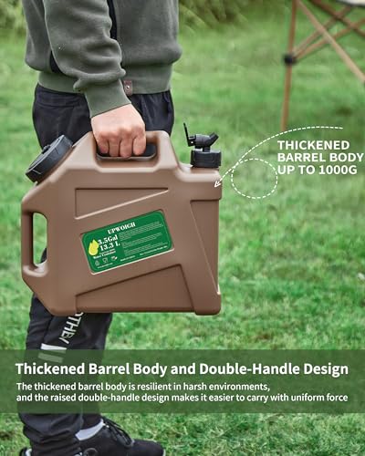 5 Gallon Water Jug and 2.6Gal Collapsible Water Bag Set of 2 Z3175