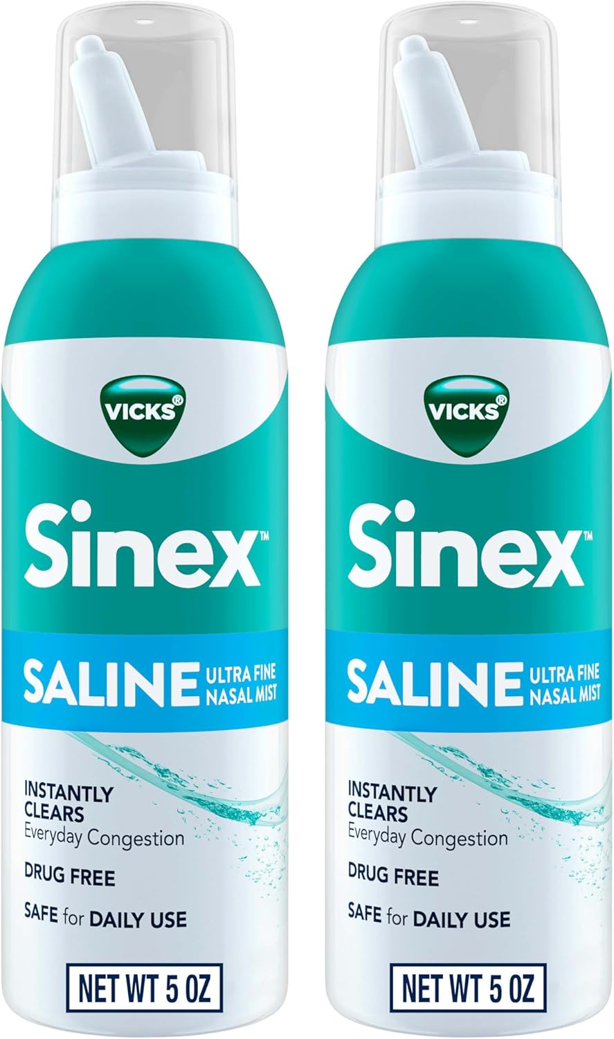 5.0 fl oz x 2 Drug Free Saline Nasal Spray X203