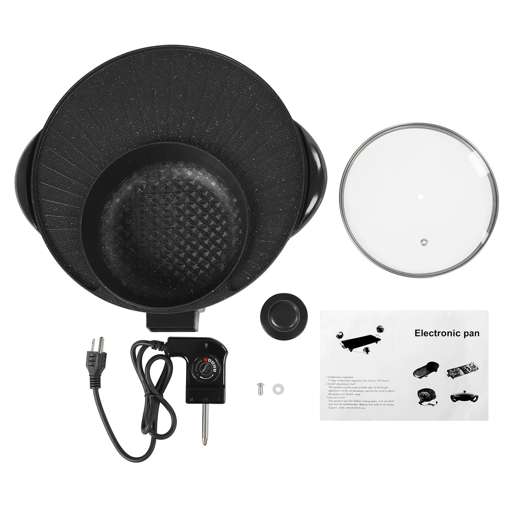 Portable Circular Hotpot Grill Combo Nonstick O955855