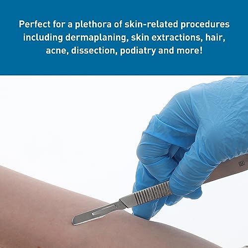 100 PCS Carbon Steel Dermaplaning Blades K863003