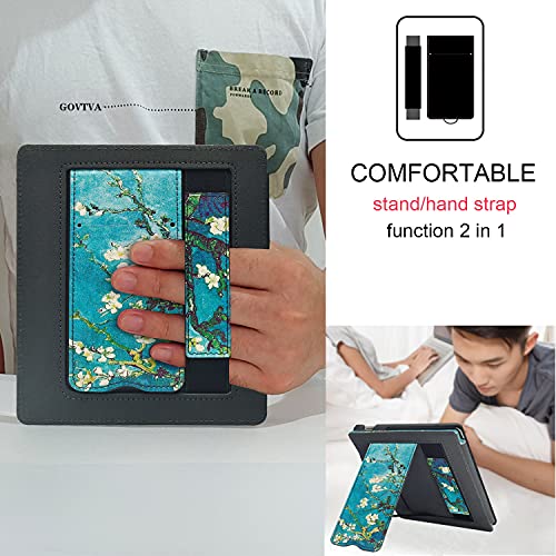 Apricot Blossom Stand Case for Kindle Oasis with Hand Strap M36702