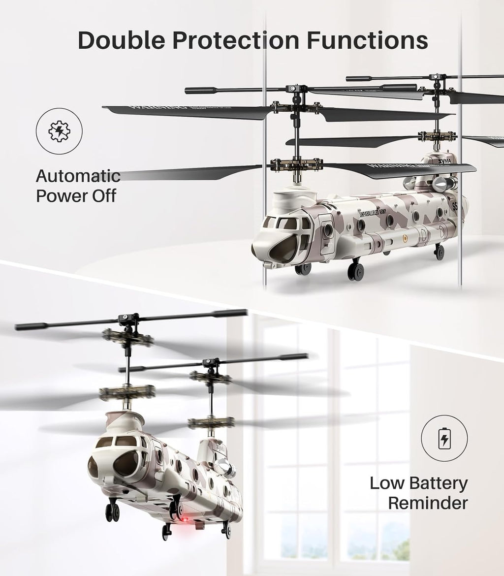 Military Transport RC Helicopter with Altitude Hold Y5819