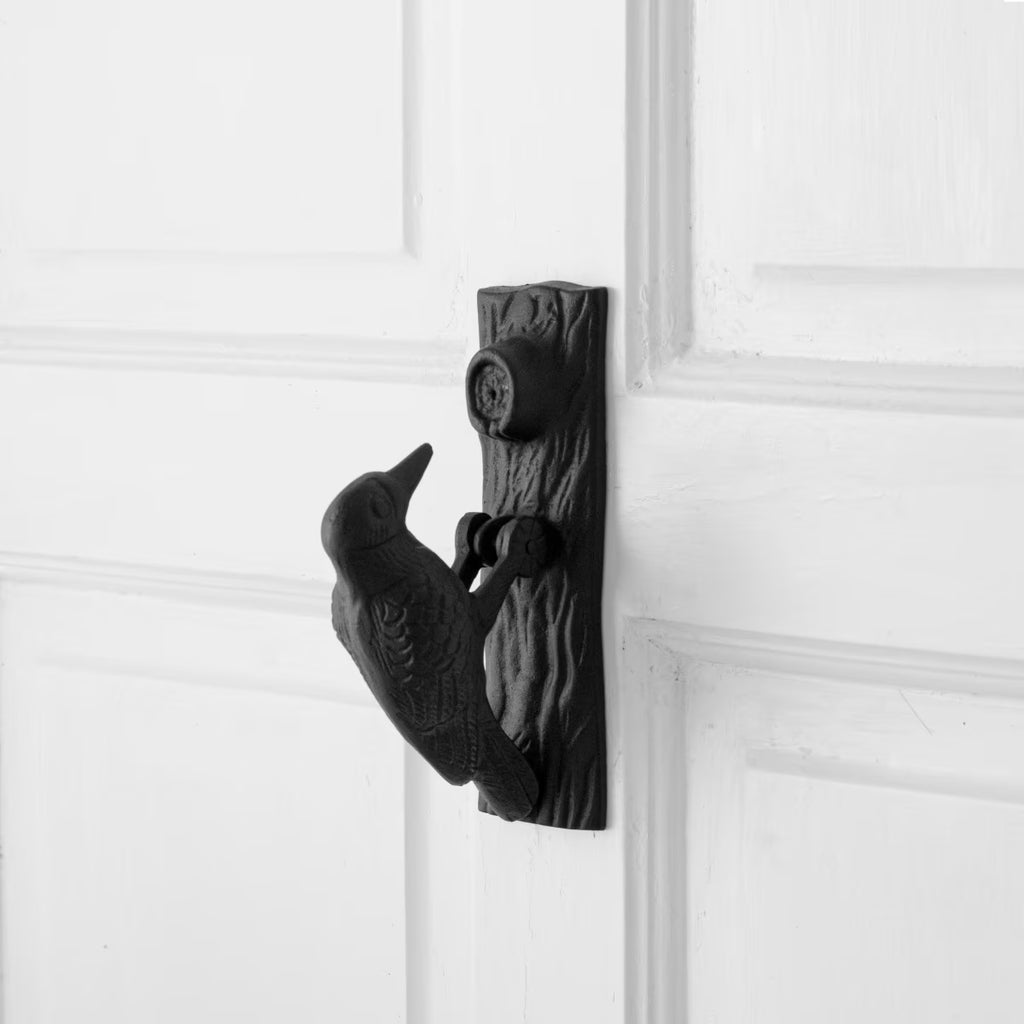 Black Cast Iron Door Knocker, 6.5in High Q29528