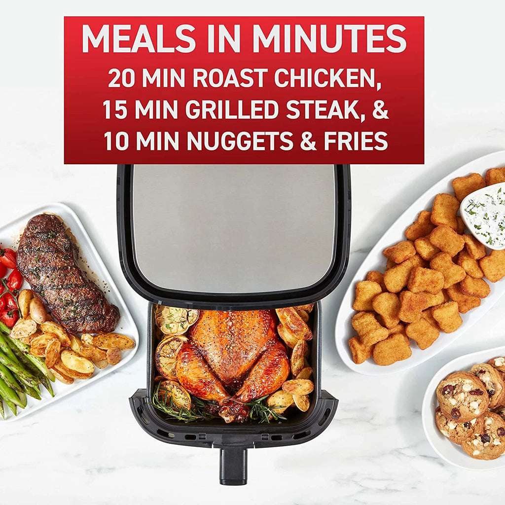 4.4 Qrt Black Air Fryer & Grill Combo L42011
