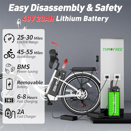 24" Electric City Cruiser Bicycle with 500W Motor and Removable Battery O79638