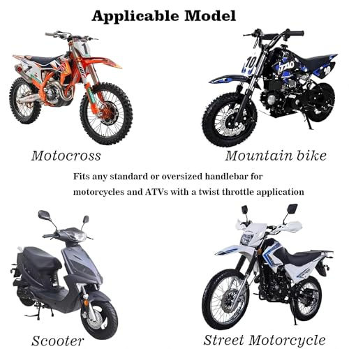 Red Non-Slip Rubber Motorbike Handle Grip F53459
