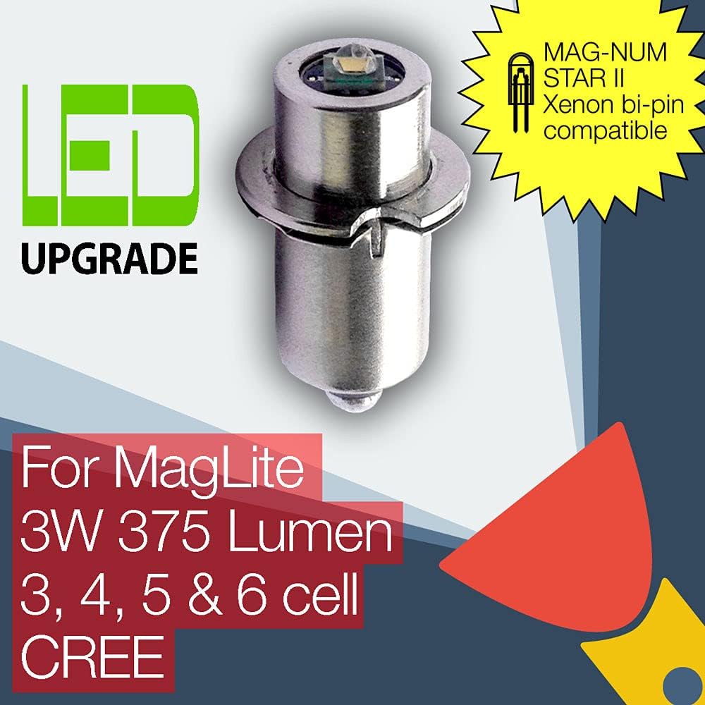 LED Conversion Bulb 375Lm bi-pin for Torch Flashlight W29164