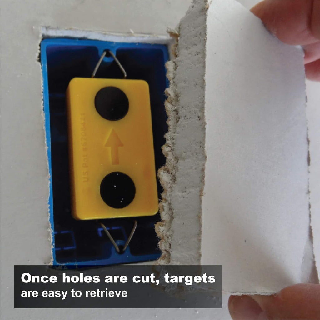 Multi Mark Drywall Cutout Locator Tool with Magnetic Targets and Locator Kit B687