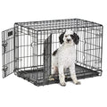 36-Inch Folding Dog Crate with Double Door Y290279