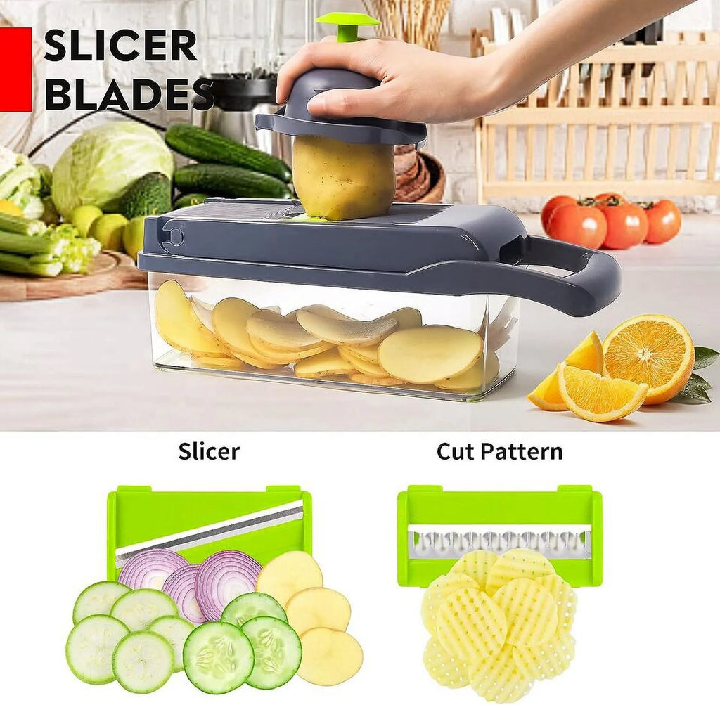 13 in 1 Vegetable Chopper Gray W784