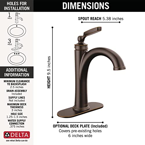 Brushed Nickel Single Hole Bathroom Faucet with Metal Push-Pop Drain Assembly A266
