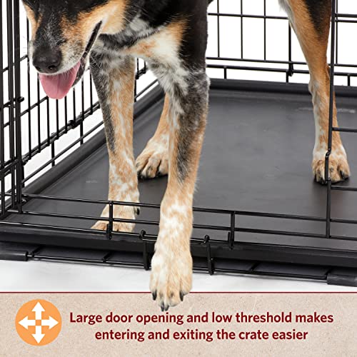 36-Inch Folding Dog Crate with Double Door Y290279