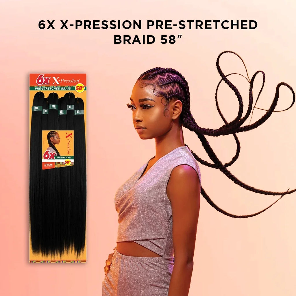 1B Off Black Jumbo Braid Hair 58” N52196