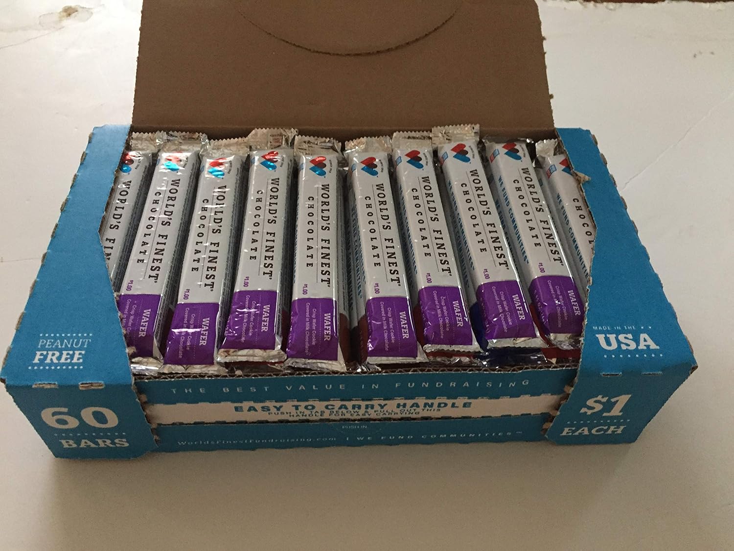 60 Bars Milk Chocolate Wafers J56103
