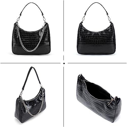 Crocodile Leather Crossbody Bag with Adjustable Straps K660454