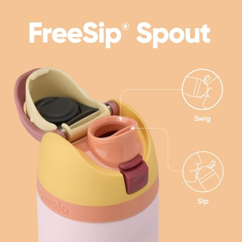 16 oz Stainless Steel Water Bottle with Straw D15218