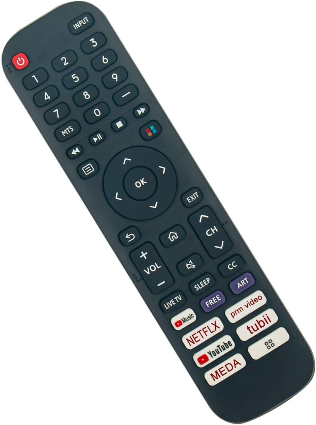 Replaced Remote Control Compatible with Hisense VIDAA TV U535