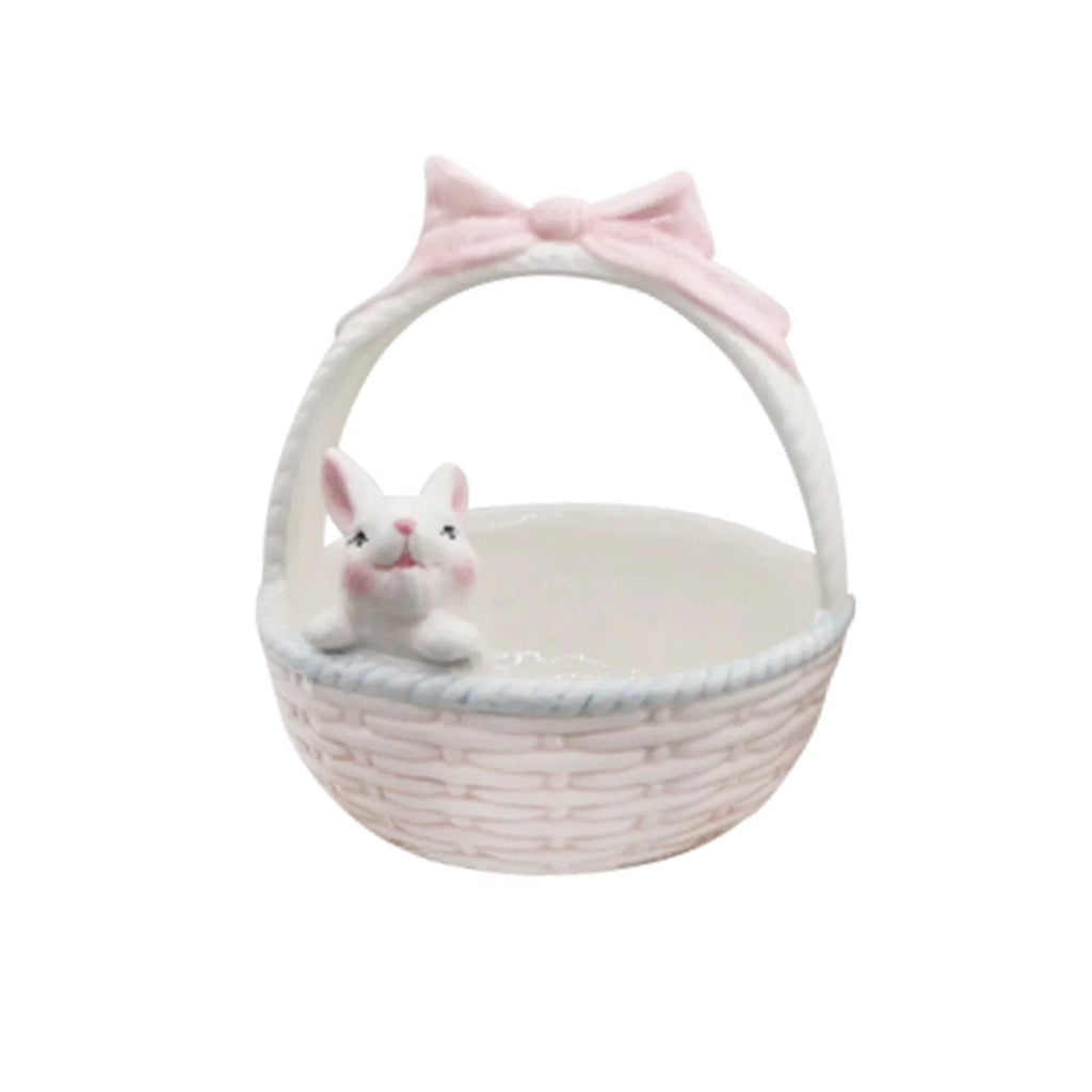 Ceramic Rabbit Easter Basket Bunny Bowls Small Candy Serving Bowls Y5966