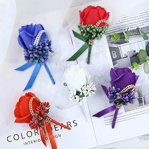4 Packs White Wrist Corsage N198