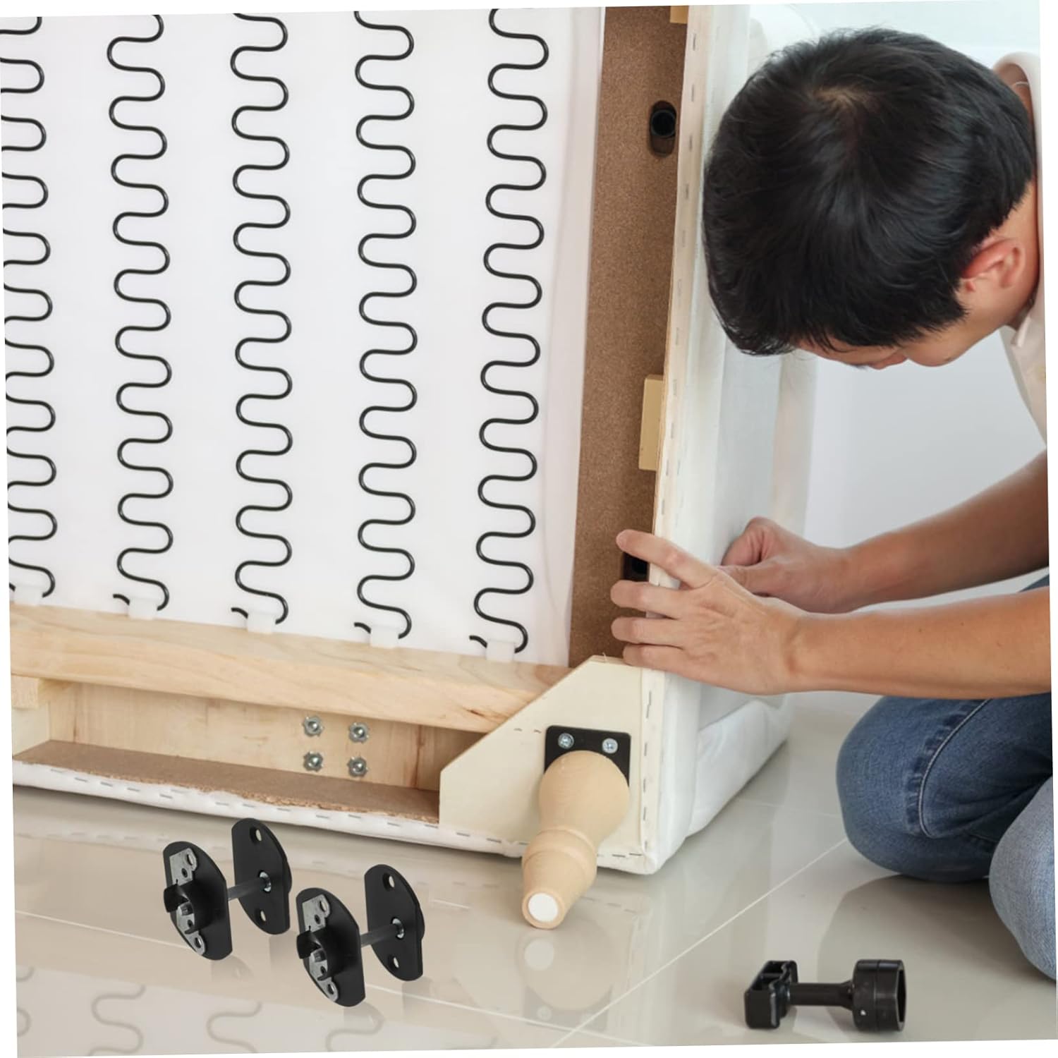 20 Sets Sofa Connector Couch Sectional Furniture Pin-style Replacement Parts Modular Connection Pin Z777