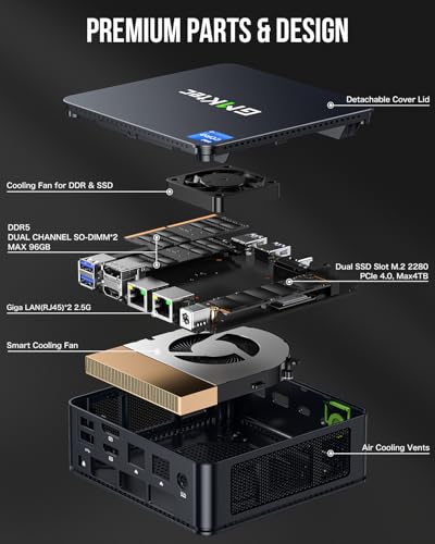 Mini PC Intel Core i7-1195G7 32GB DDR4 1TB SSD W363