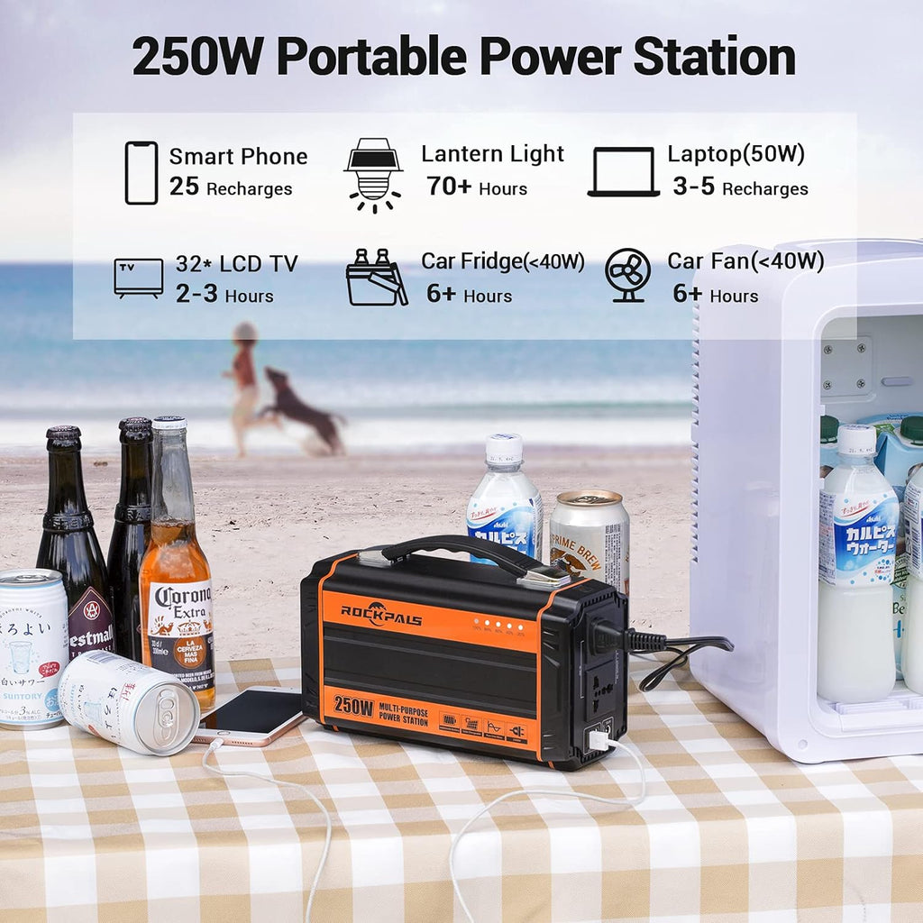 250-Watt Portable Lithium Battery Generator with 110V AC Outlet A56279
