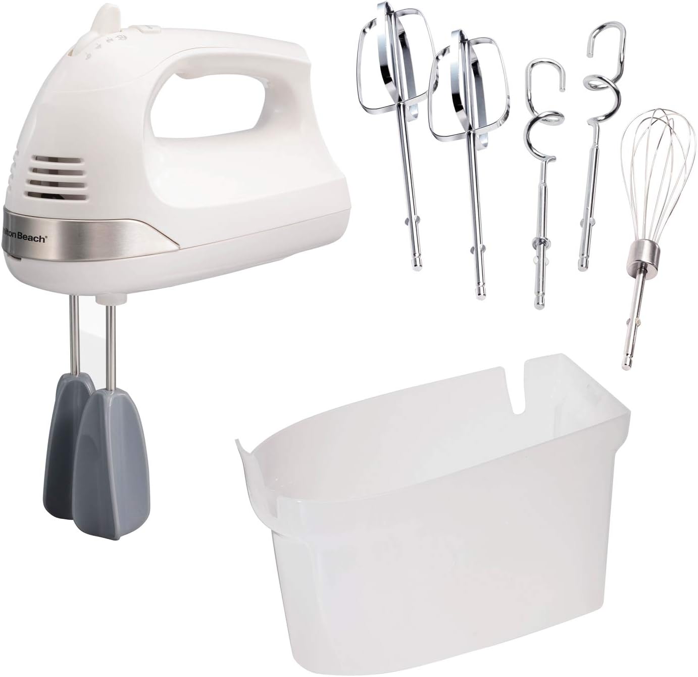 6-Speed Electric Hand Mixer with Whisk, Dough Hooks and Beaters & Electric Vegetable Chopper & Mini Food Processor, 3-Cup, 350 Watts G21450