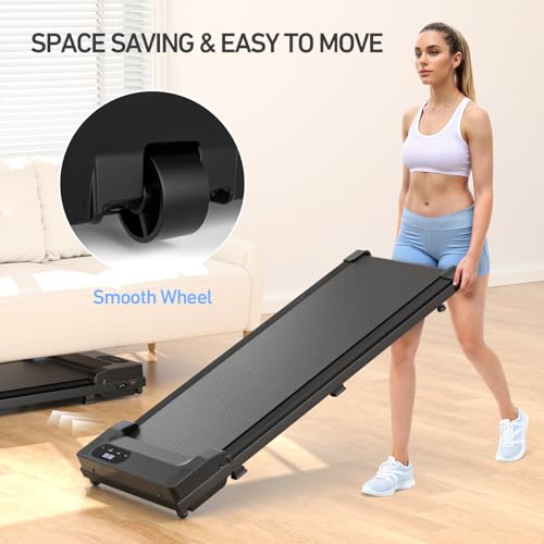 Under Desk Portable Walking Treadmill with Remote Control LED Display B90473