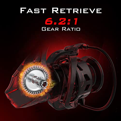 5.2:1/6.2:1 Gear Ratio Spinning Reel with Graphite Frame Z984510