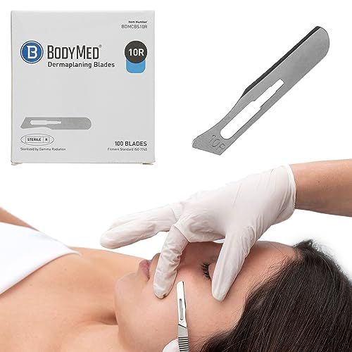 100 PCS Carbon Steel Dermaplaning Blades K863003