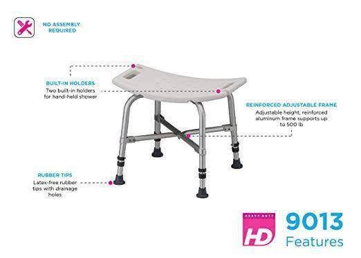 Heavy Duty Bath Bench with Back V182370