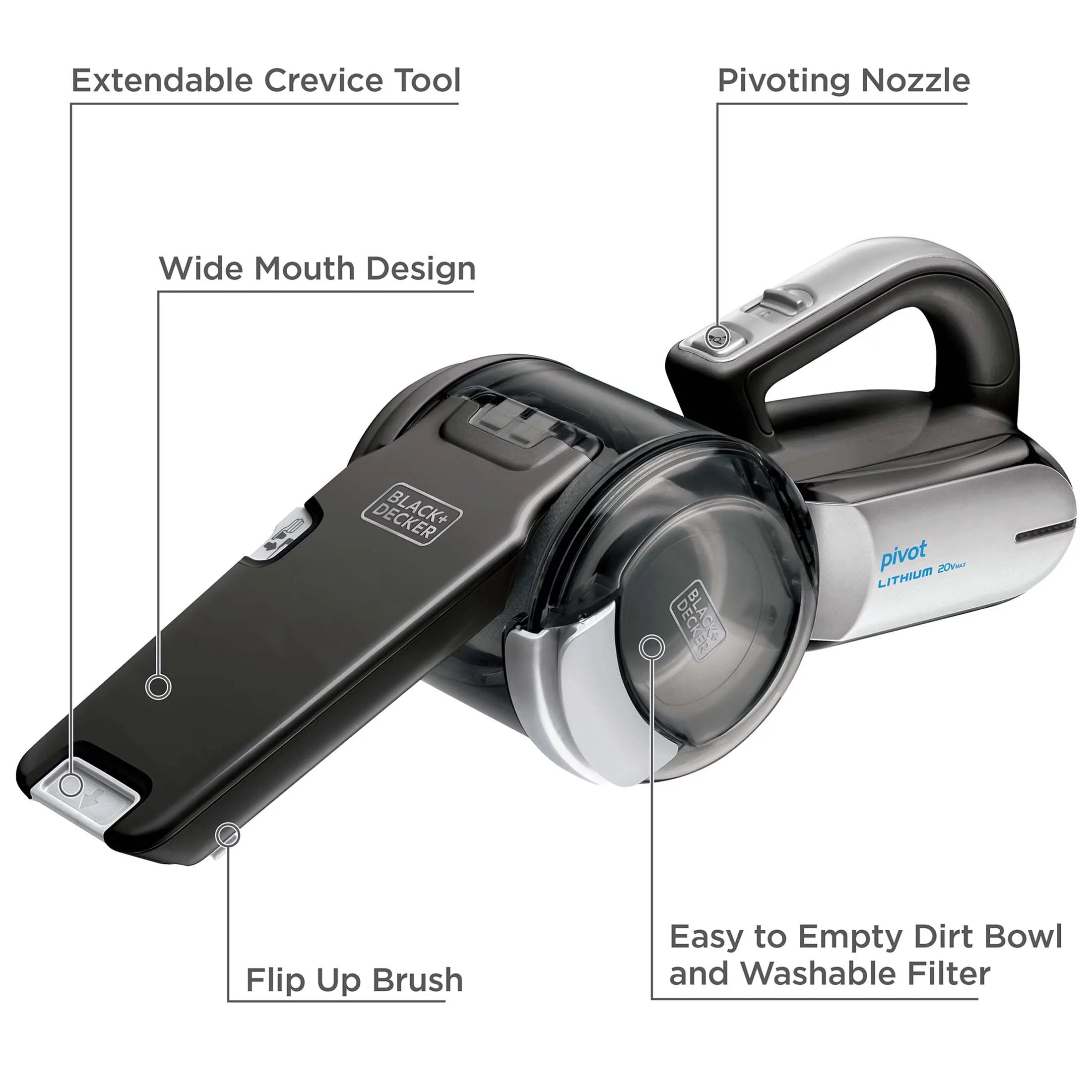 20V MAX Lithium Pivot Vac W107204