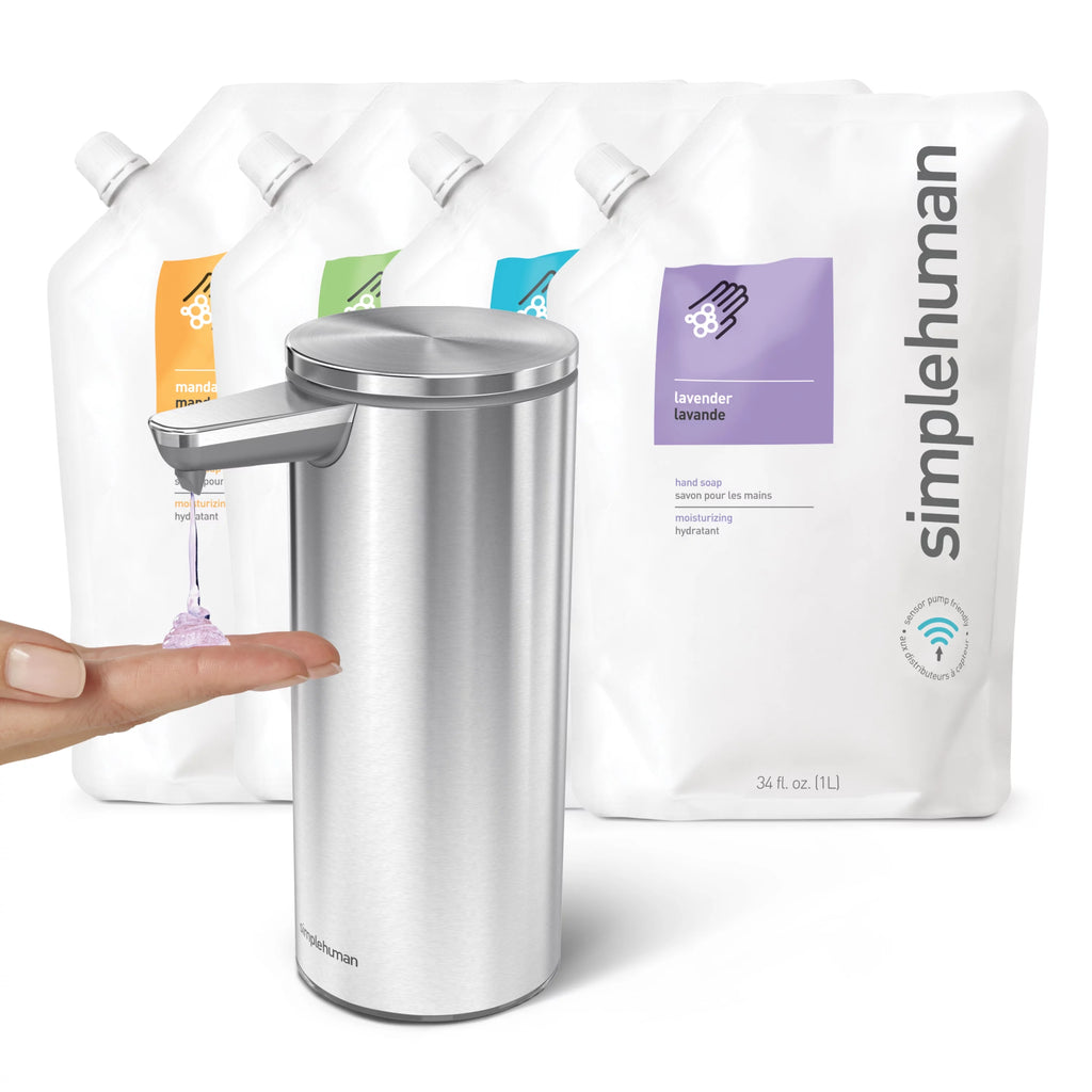Fragrance Free Moisturizing Liquid Hand Soap Refill Pouch, 34 Fl. Oz. (Pack of 6) O44427