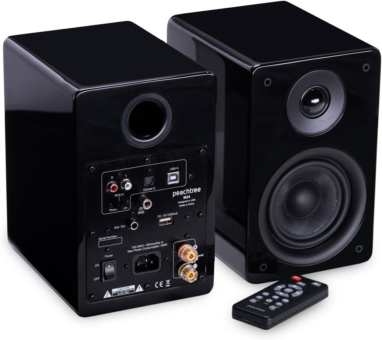 Powered Speakers (Pair) (Piano Black) U8125