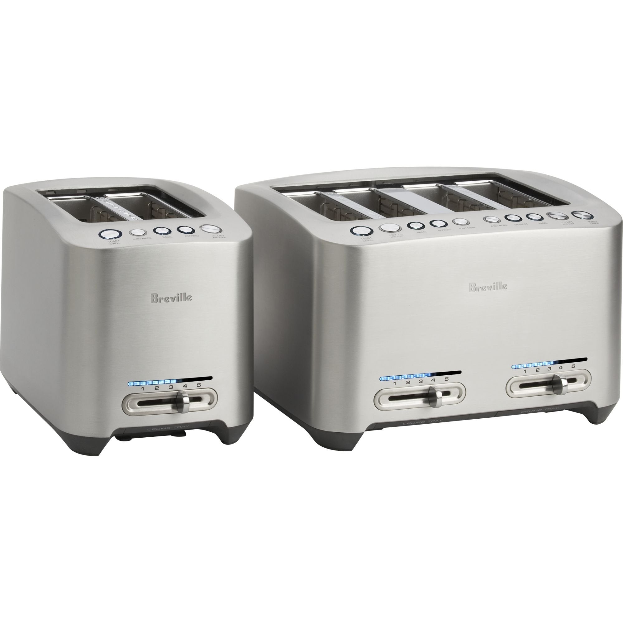 Brushed Stainless Steel 2 Slice Toaster Q947424