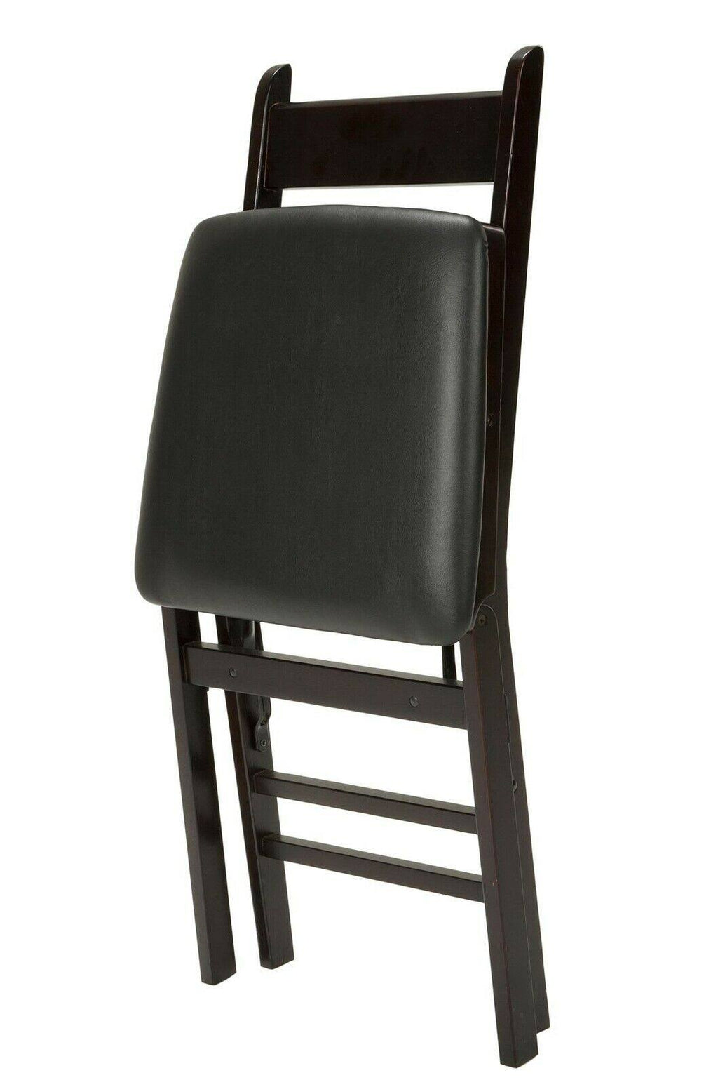 Black Wood Ladder Back Folding Chair J95906