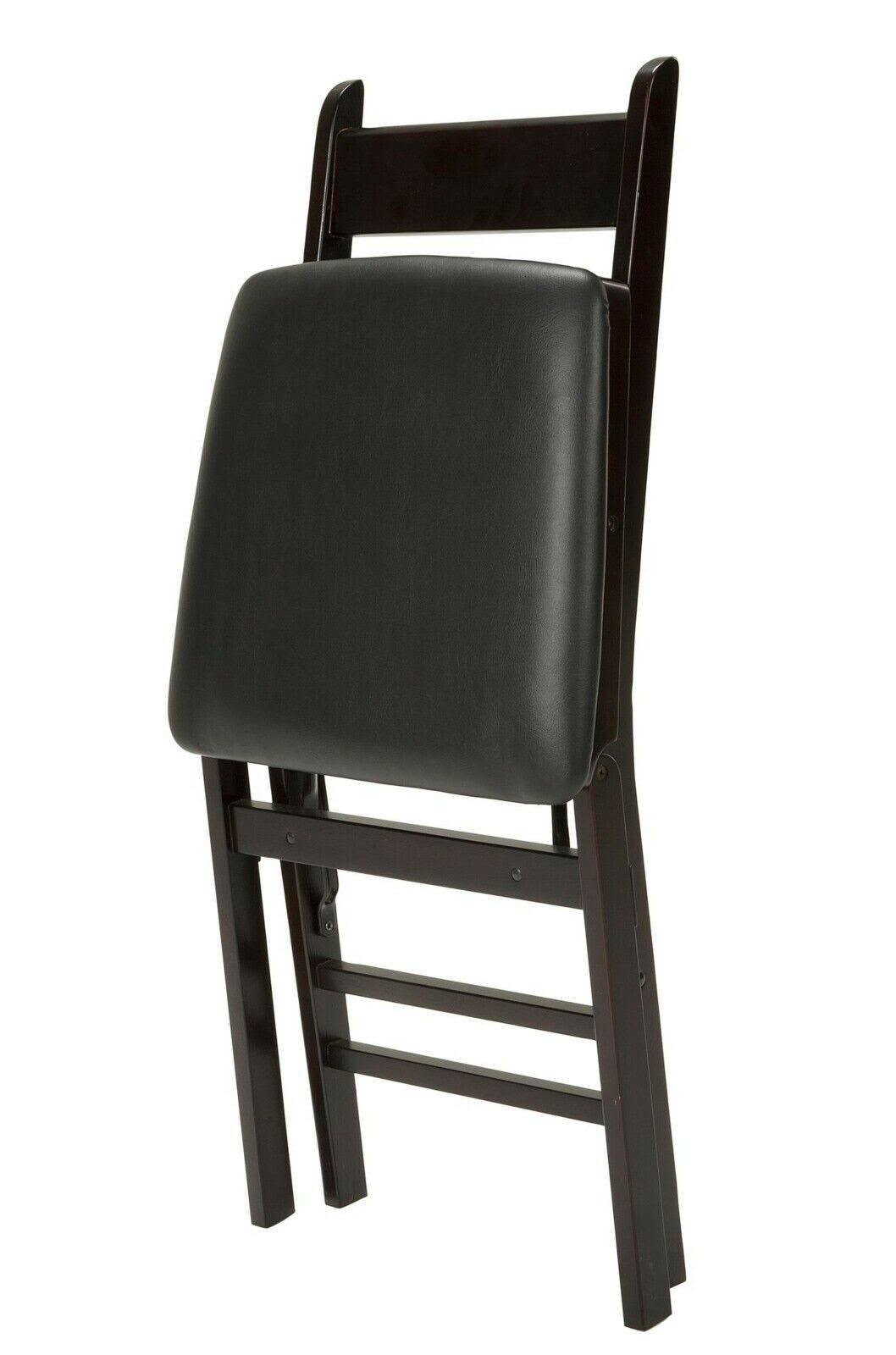 Black Wood Ladder Back Folding Chair J95906