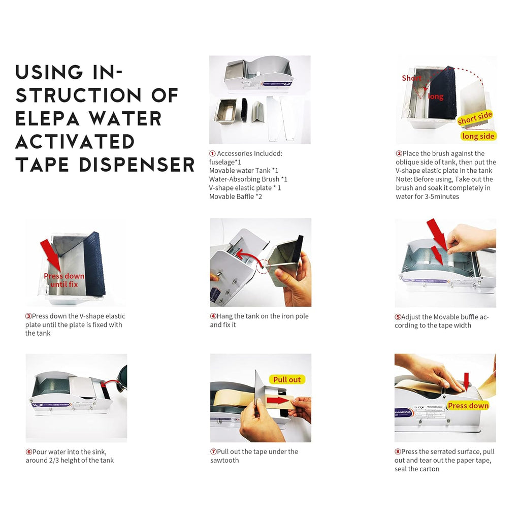 Manual Kraft Tape Dispenser, 3.5-Inch Wide K857243