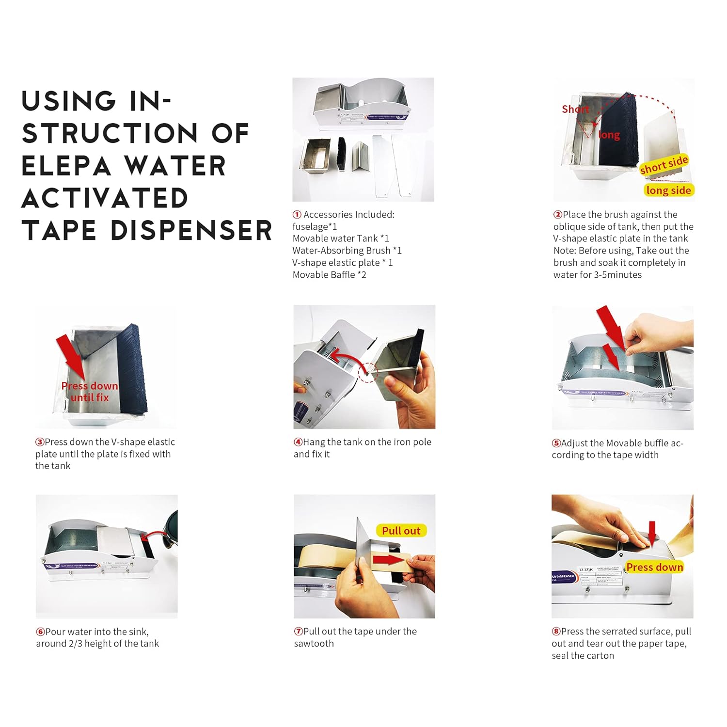 Manual Kraft Tape Dispenser, 3.5-Inch Wide K857243