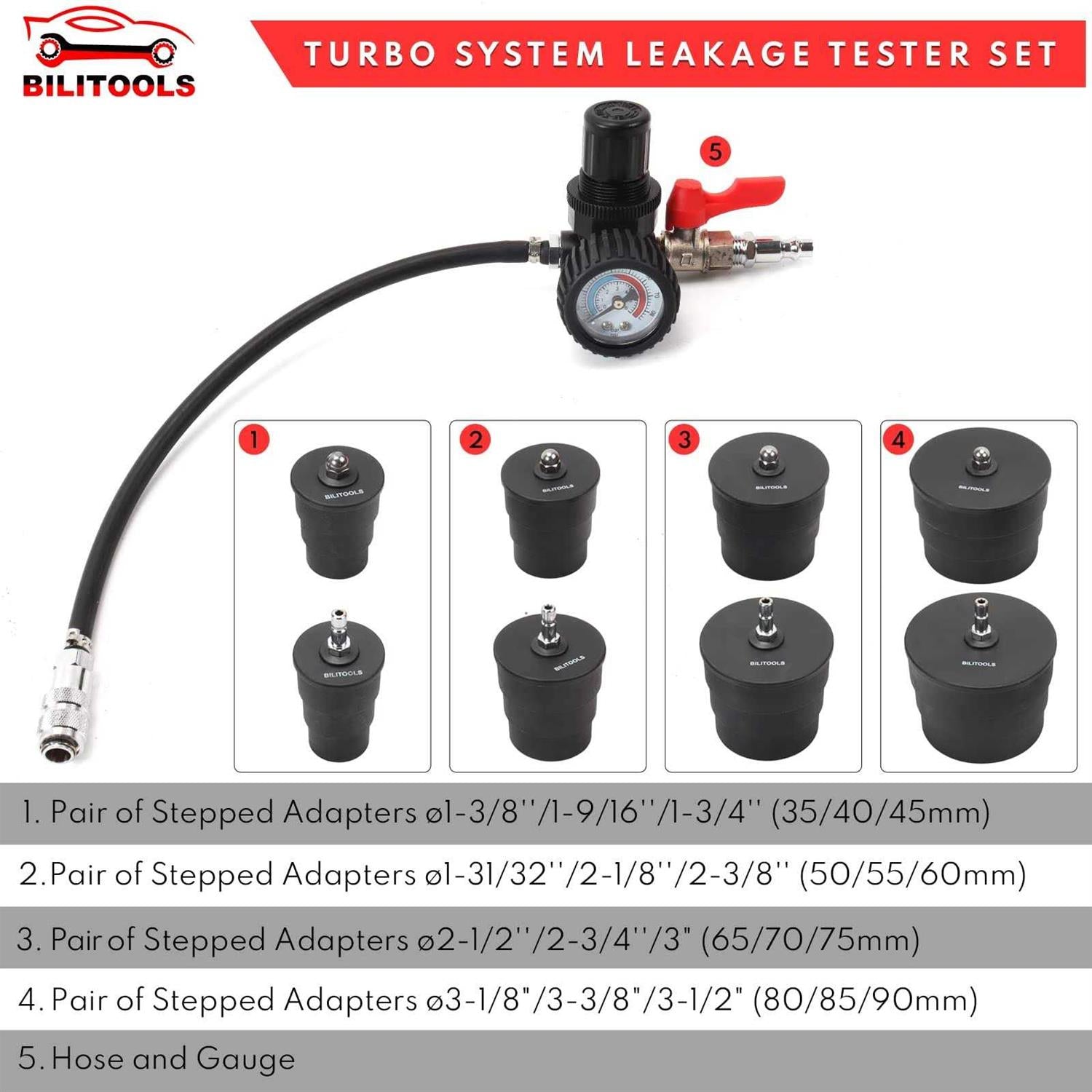 9-Piece Turbo Leak Tester Set F672