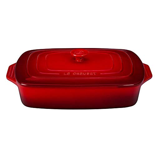 Stoneware Covered Rectangular Casserole, 3.5 qt. T808580