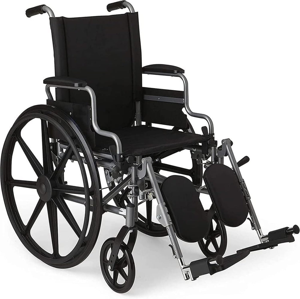 24 Inch Wheelchair Replacement Wheel, Manual Wheelchair Rear Wheel, Solid Black Tire M1615