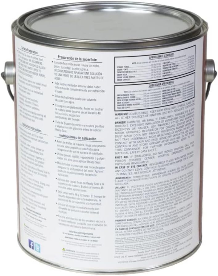 1 gal Mission Brown Exterior Wood Stain and Sealer M41687