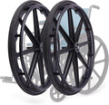24 Inch Wheelchair Replacement Wheel, Manual Wheelchair Rear Wheel, Solid Black Tire M1615