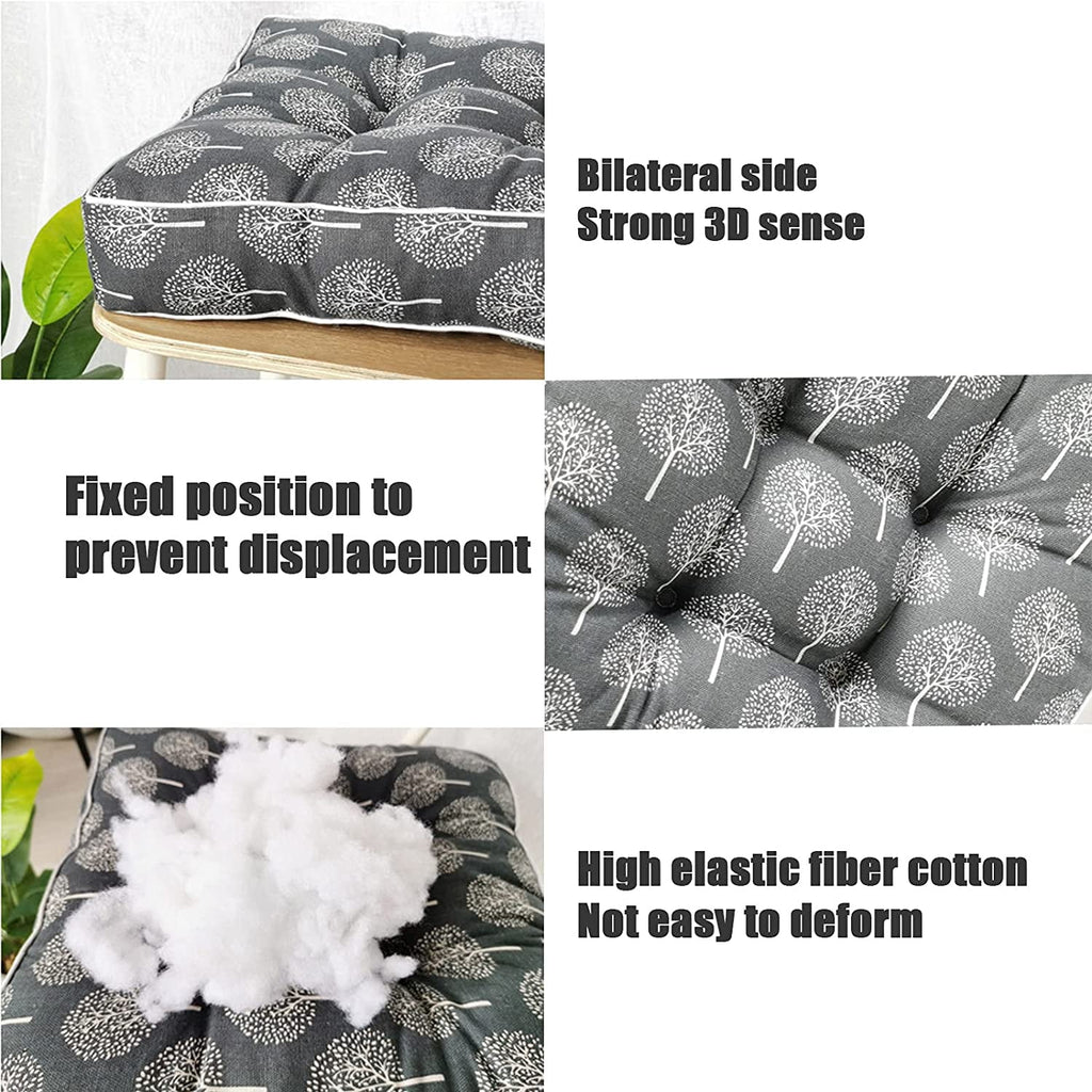 Gray Plaid 16" x 16" Square Floor Pillow K444074